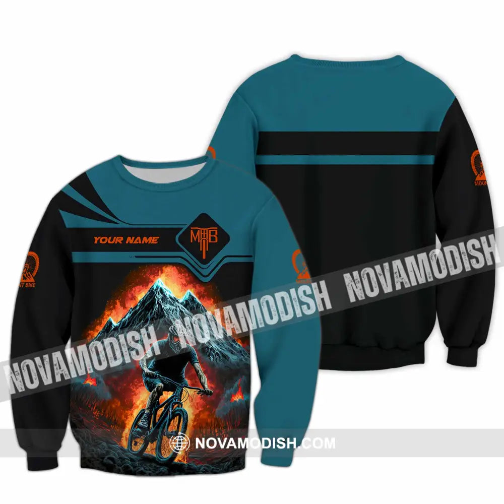 Unisex Shirt - Custom MTB Mountain Bike Shirt Long Sleeve / S T-shirt
