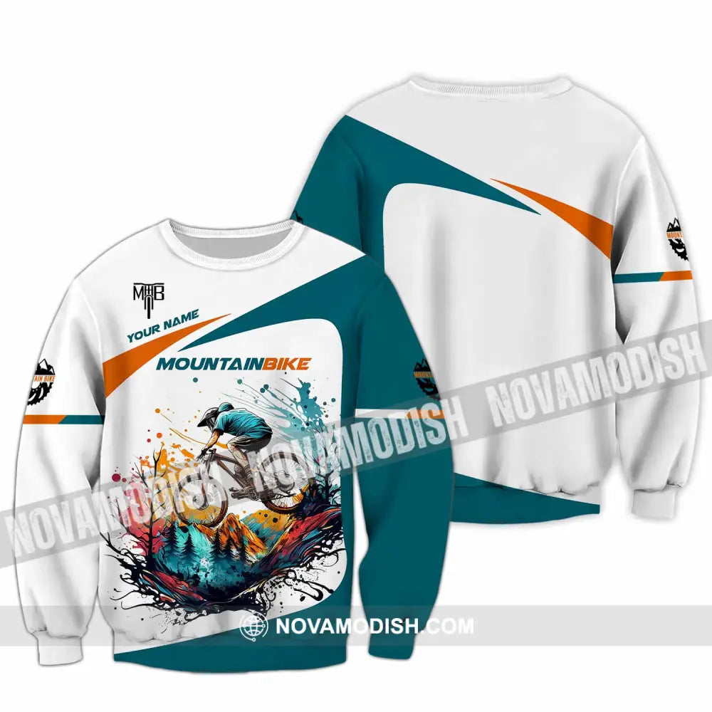 Unisex Shirt - Custom MTB Mountain Bike Shirt Long Sleeve / S T-shirt