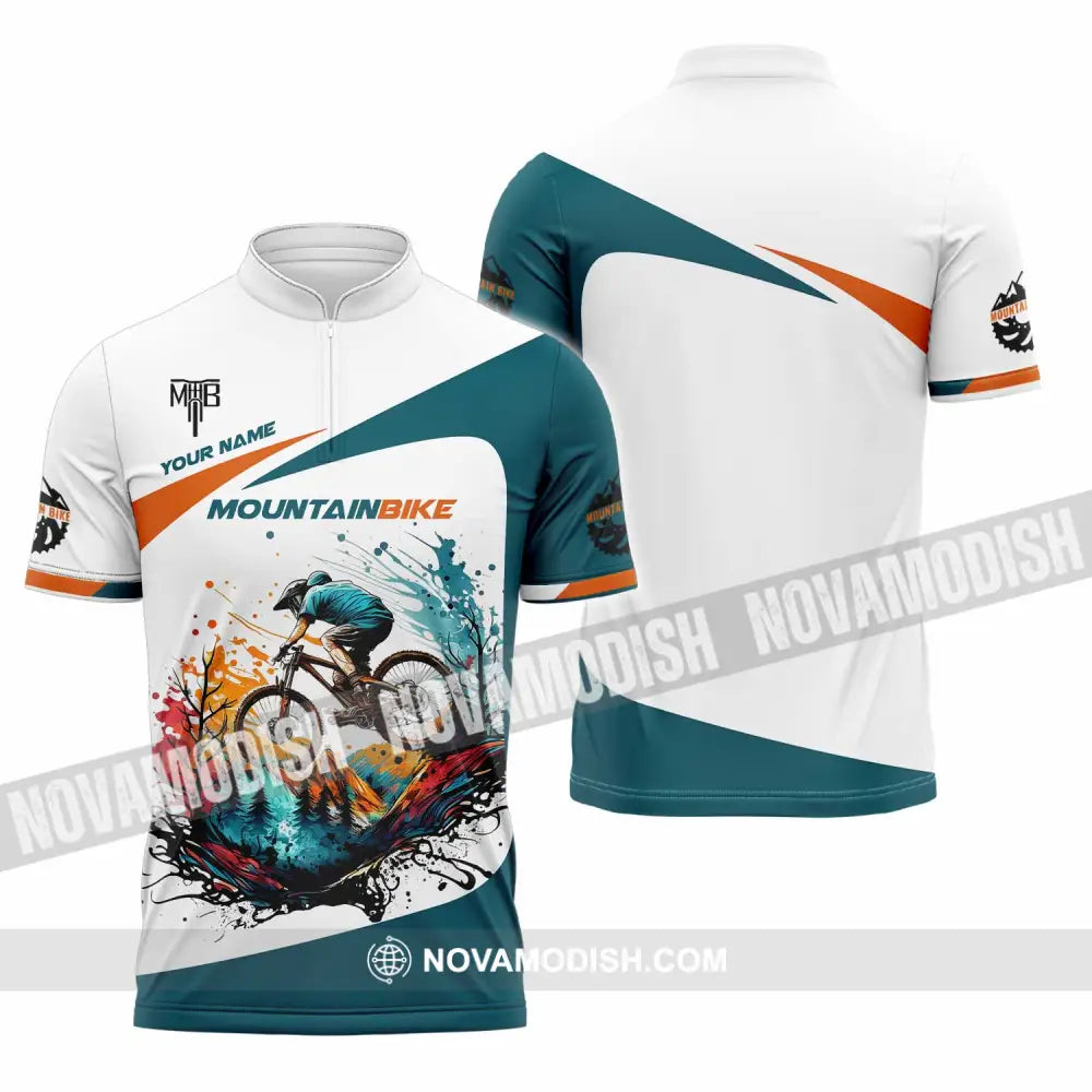 Unisex Shirt - Custom MTB Mountain Bike Shirt Polo Shirt / S T-shirt