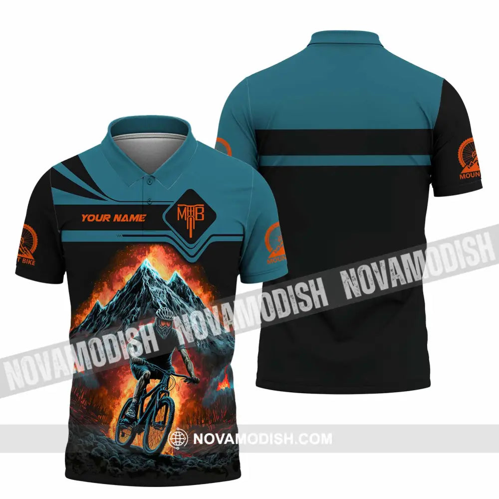 Unisex Shirt - Custom MTB Mountain Bike Shirt Polo Shirt / S T-shirt