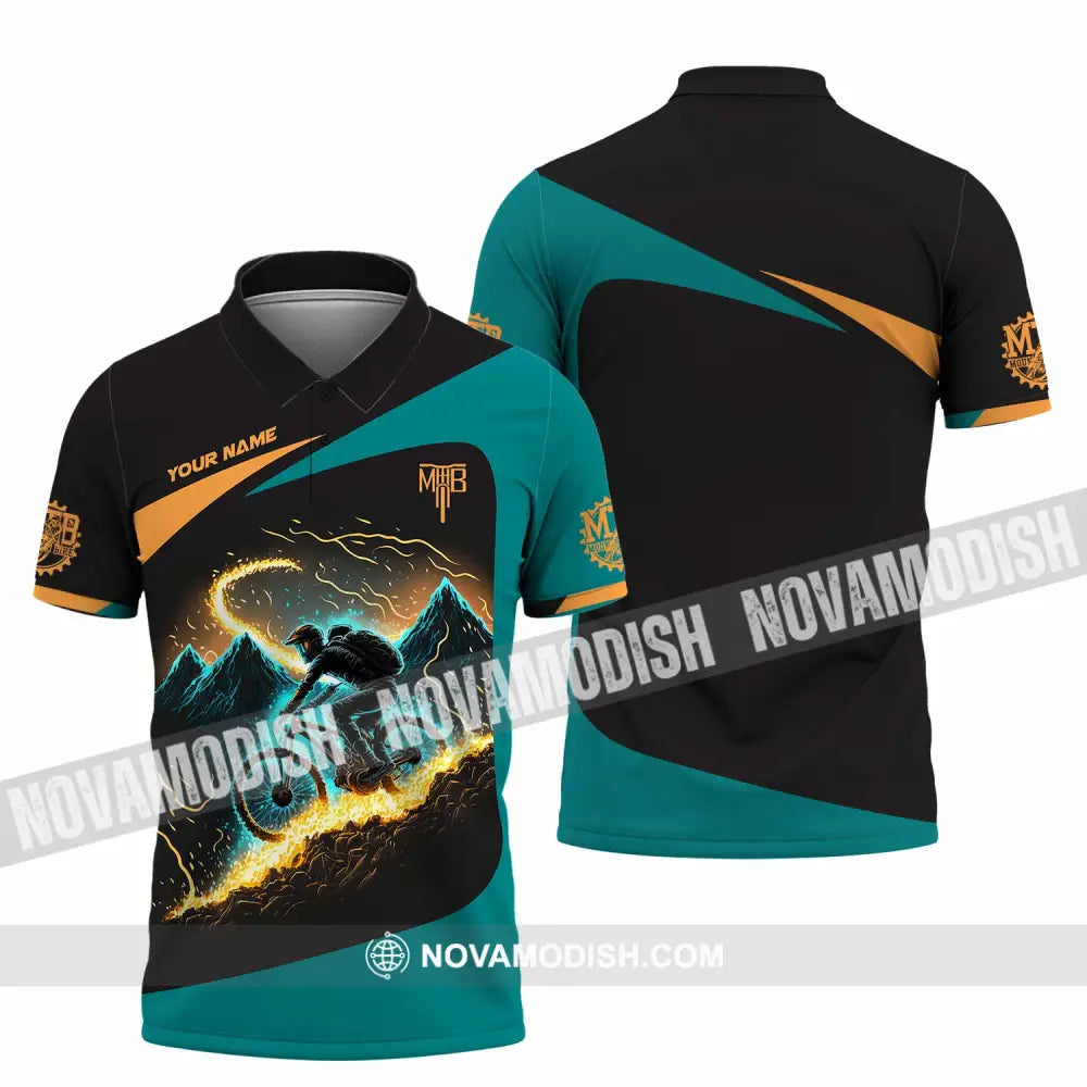 Unisex Shirt - Custom MTB Mountain Bike Shirt Polo Shirt / S T-shirt
