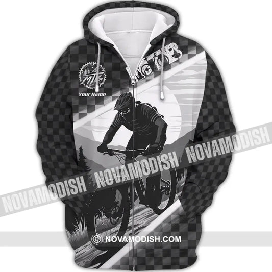 Unisex Shirt - Custom MTB Shirt Zipper Hoodie / S T-shirt