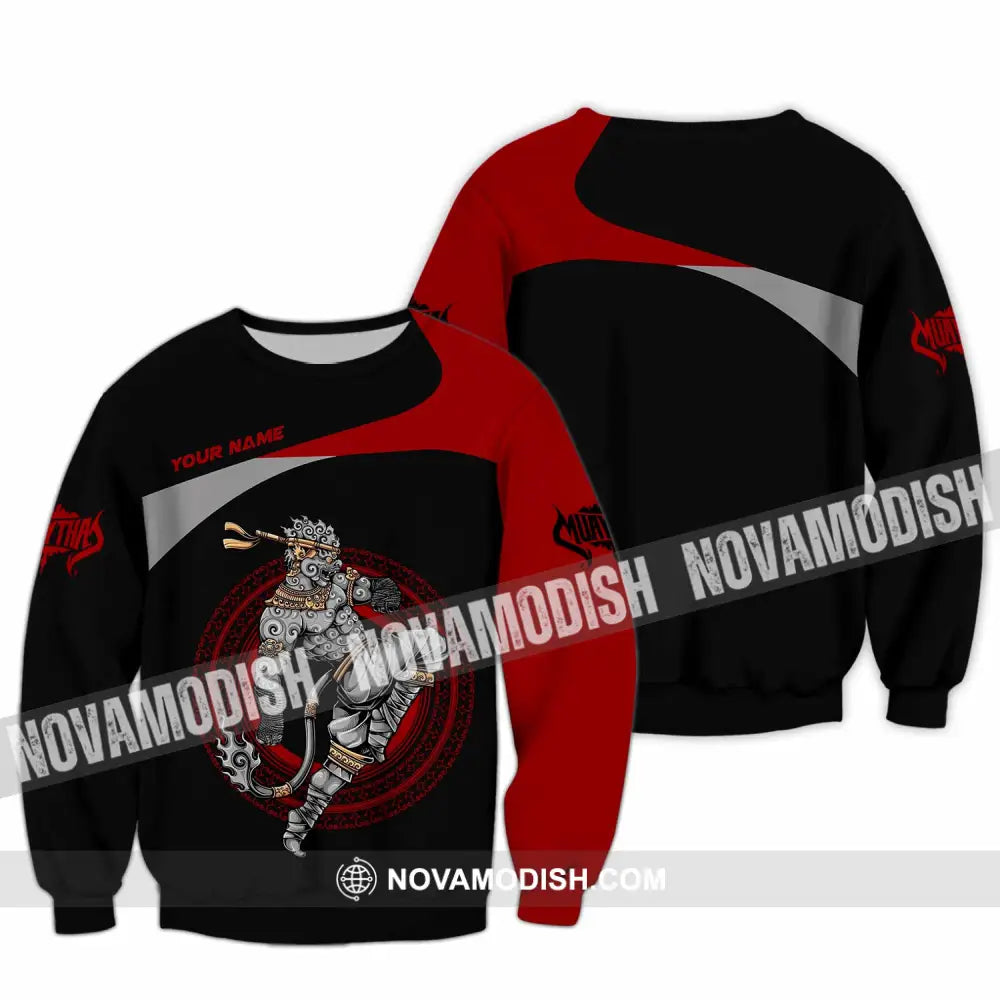 Unisex Shirt - Custom Muay Thai 3D Shirt Long Sleeve / S T-shirt
