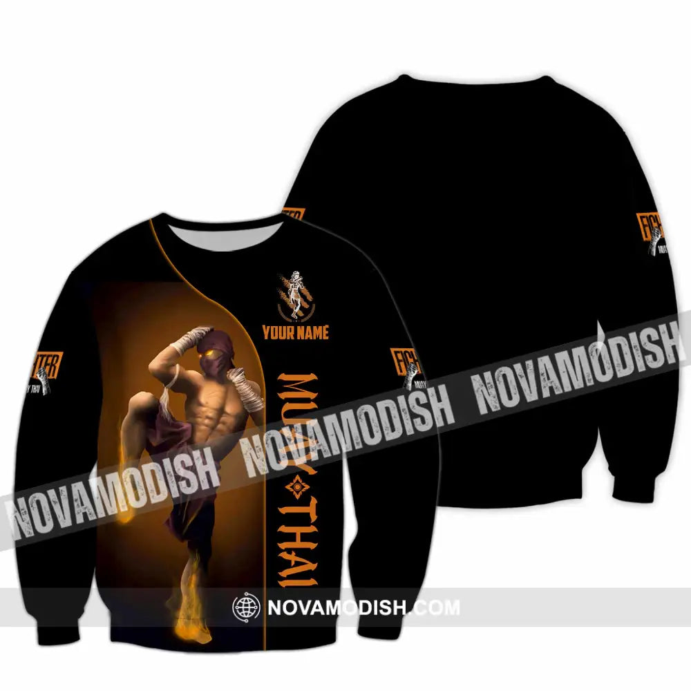 Unisex Shirt - Custom Muay Thai 3D Shirt - Long Sleeve / S - T-shirt