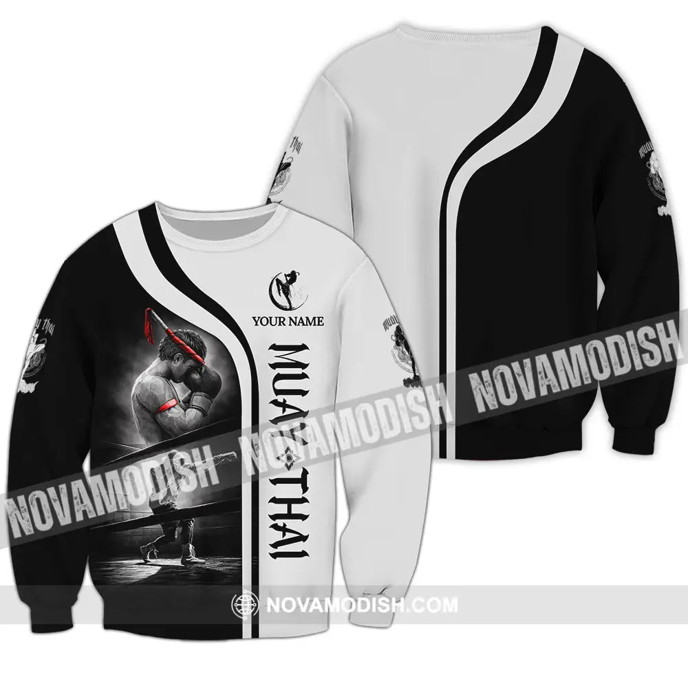 Unisex Shirt - Custom Muay Thai 3D Shirt Long Sleeve / S T-shirt