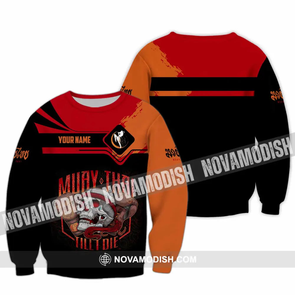 Unisex Shirt - Custom Muay Thai 3D Shirt Long Sleeve / S T-shirt