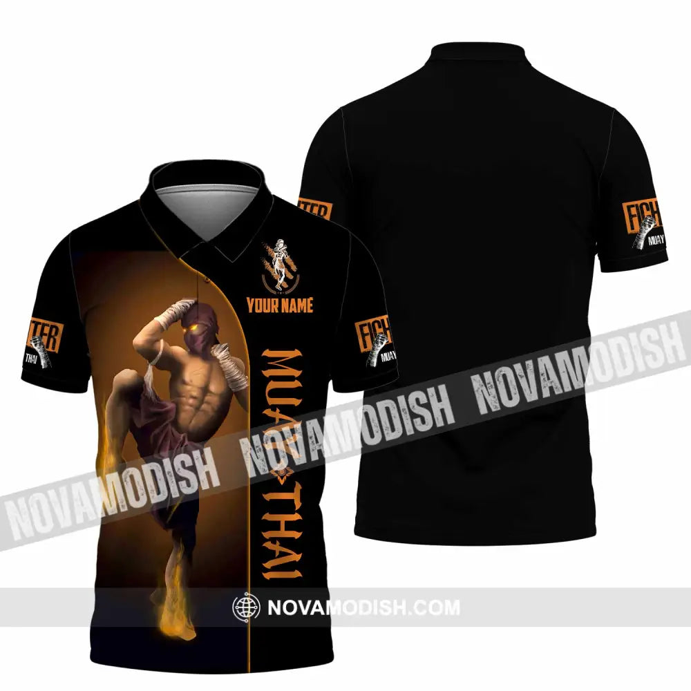 Unisex Shirt - Custom Muay Thai 3D Shirt - Polo Shirt / S - T-shirt
