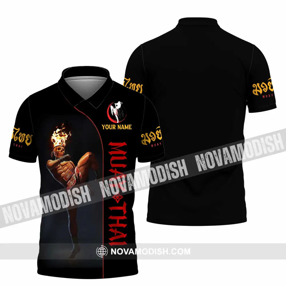 Unisex Shirt - Custom Muay Thai 3D Shirt Polo Shirt / S T-shirt