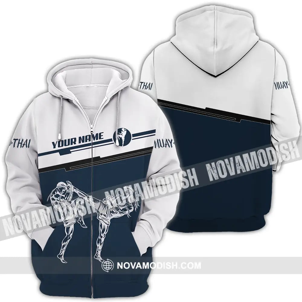 Unisex Shirt - Custom Muay Thai 3D Shirt Zipper Hoodie / S T-shirt