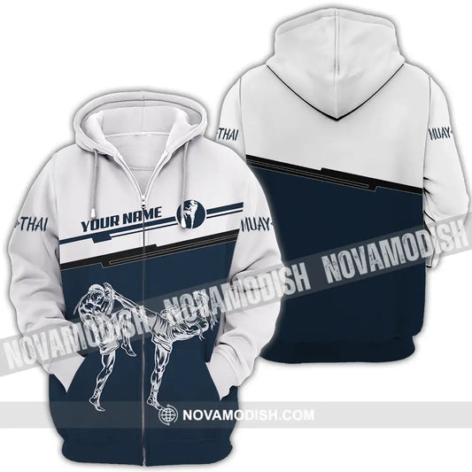 Unisex Shirt - Custom Muay Thai 3D Shirt Zipper Hoodie / S T-shirt
