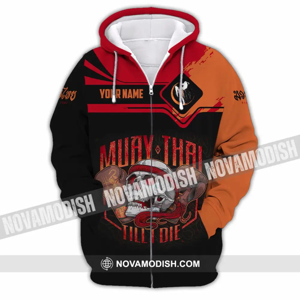 Unisex Shirt - Custom Muay Thai 3D Shirt Zipper Hoodie / S T-shirt