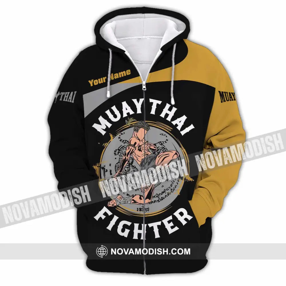 Unisex Shirt - Custom Muay Thai 3D Shirt Zipper Hoodie / S T-shirt