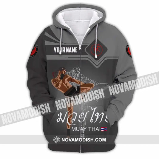 Unisex Shirt - Custom Muay Thai 3D Shirt - Zipper Hoodie / S - T-shirt