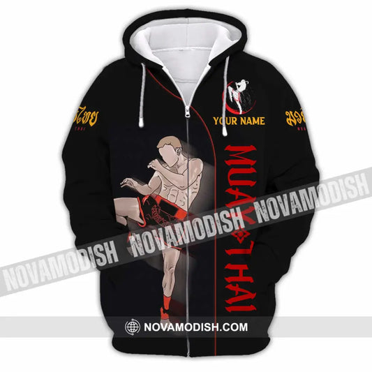 Unisex Shirt - Custom Muay Thai 3D Shirt Zipper Hoodie / S T-shirt