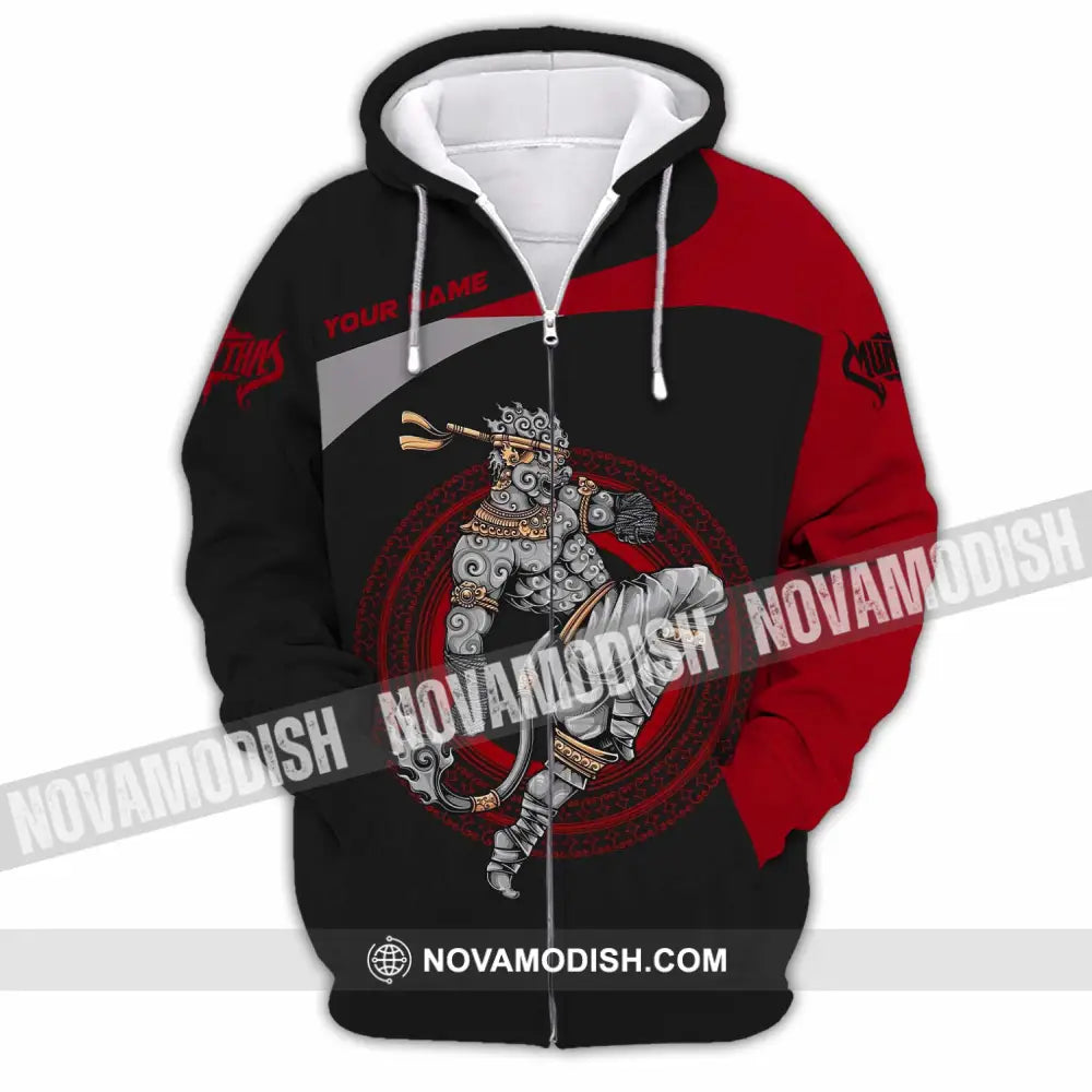 Unisex Shirt - Custom Muay Thai 3D Shirt Zipper Hoodie / S T-shirt