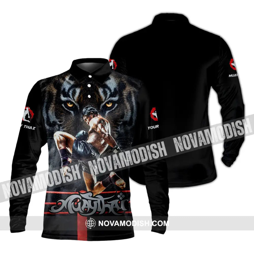 Unisex Shirt - Custom Muay Thai Shirt - Long Sleeve Polo / S - T-shirt
