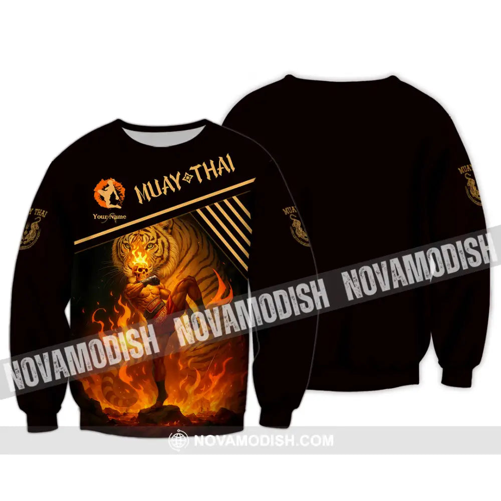 Unisex Shirt - Custom Muay Thai Shirt Long Sleeve / S T-shirt
