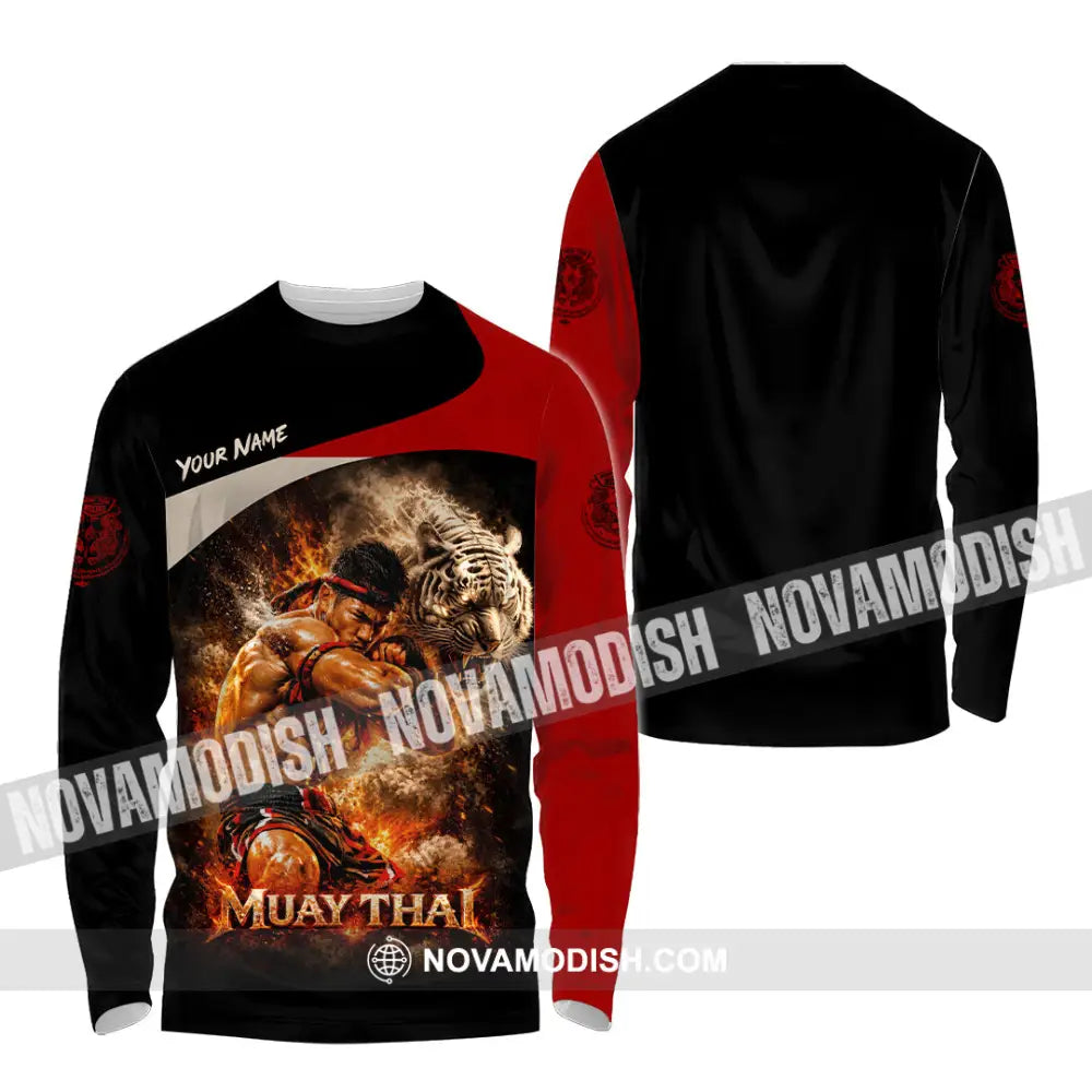 Unisex Shirt - Custom Muay Thai Shirt - Long Sleeve Shirt / S - T-shirt