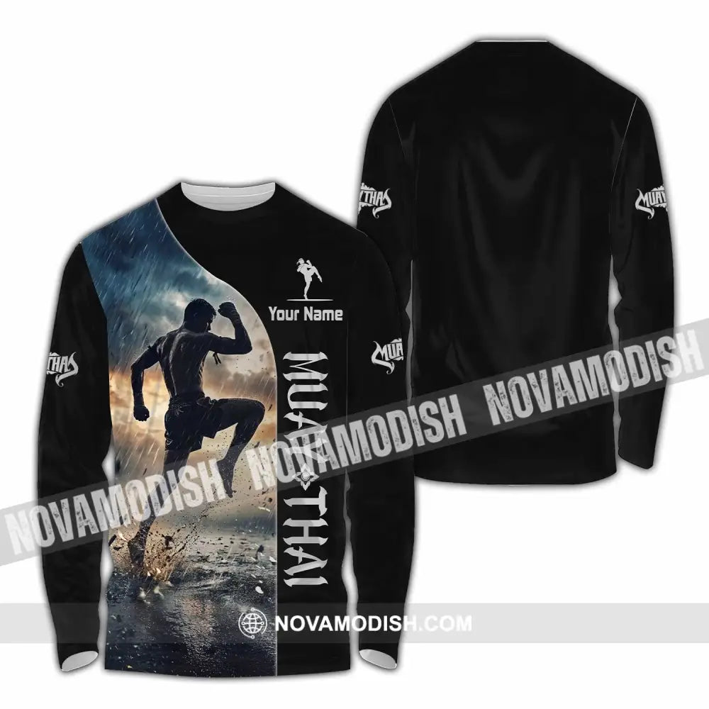 Unisex Shirt - Custom Muay Thai Shirt - Long Sleeve Shirt / S - T-shirt