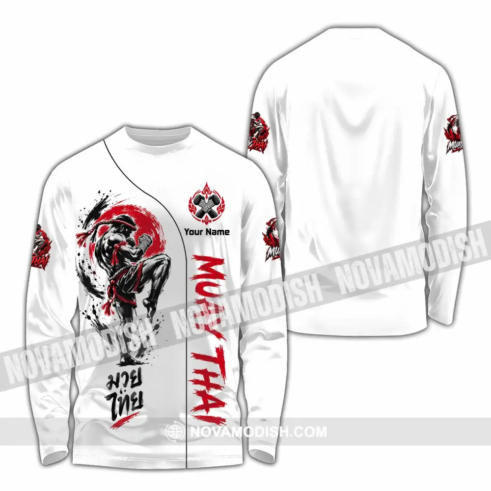 Unisex Shirt - Custom Muay Thai Shirt - Long Sleeve Shirt / S - T-shirt