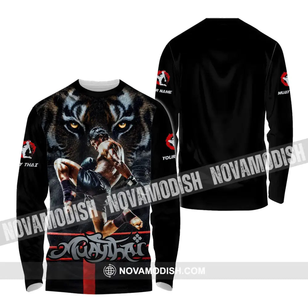 Unisex Shirt - Custom Muay Thai Shirt - Long Sleeve Shirt / S - T-shirt