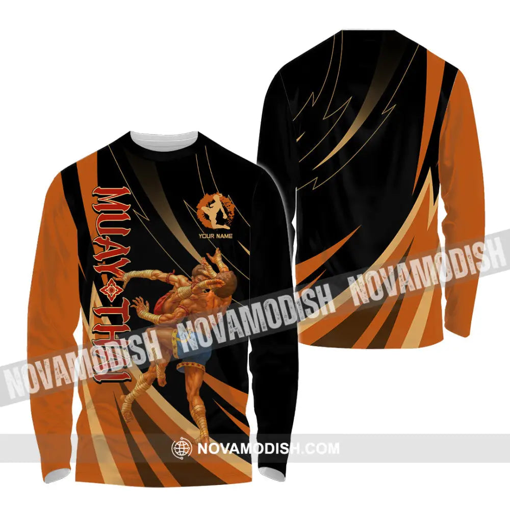 Unisex Shirt - Custom Muay Thai Shirt Long Sleeve Shirt / S T-shirt
