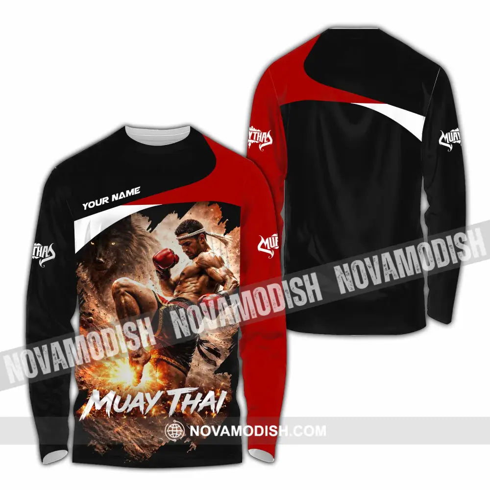 Unisex Shirt - Custom Muay Thai Shirt - Long Sleeve Shirt / S - T-shirt