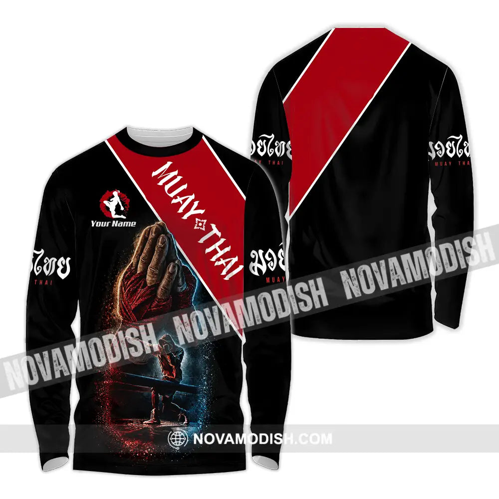 Unisex Shirt - Custom Muay Thai Shirt - Long Sleeve Shirt / S - T-shirt
