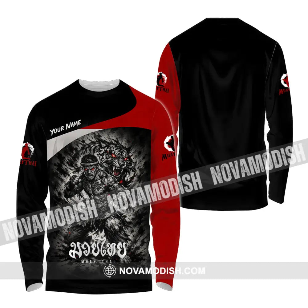 Unisex Shirt - Custom Muay Thai Shirt - Long Sleeve Shirt / S - T-shirt
