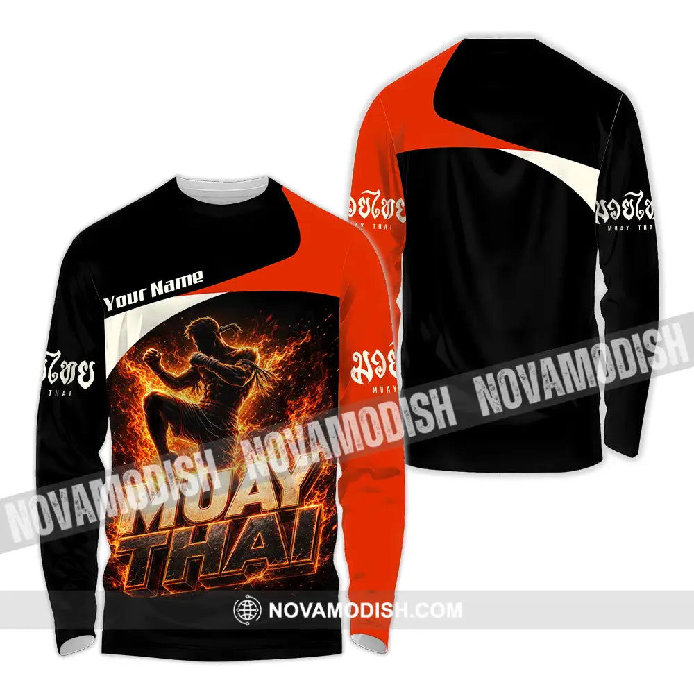 Unisex Shirt - Custom Muay Thai Shirt - Long Sleeve Shirt / S - T-shirt
