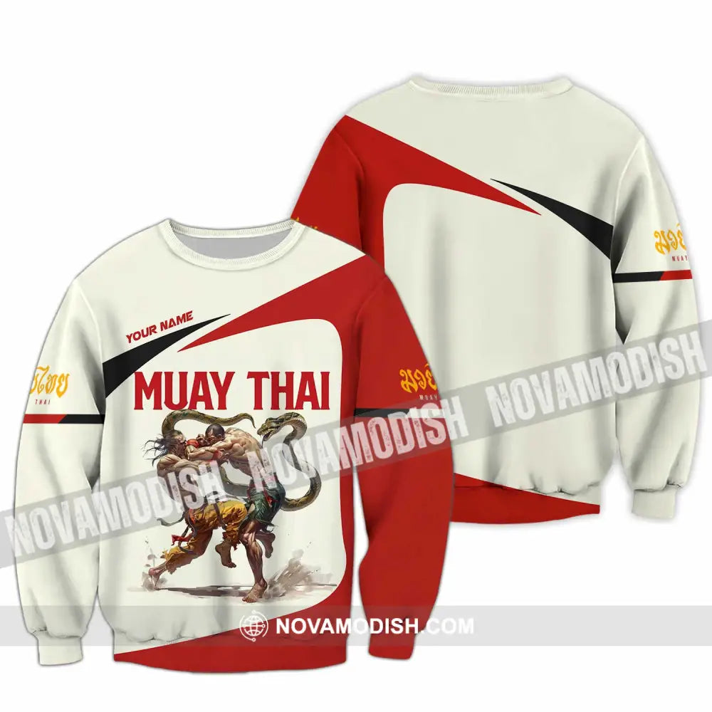 Unisex Shirt - Custom Muay Thai Shirt Long Sleeve / S T-shirt