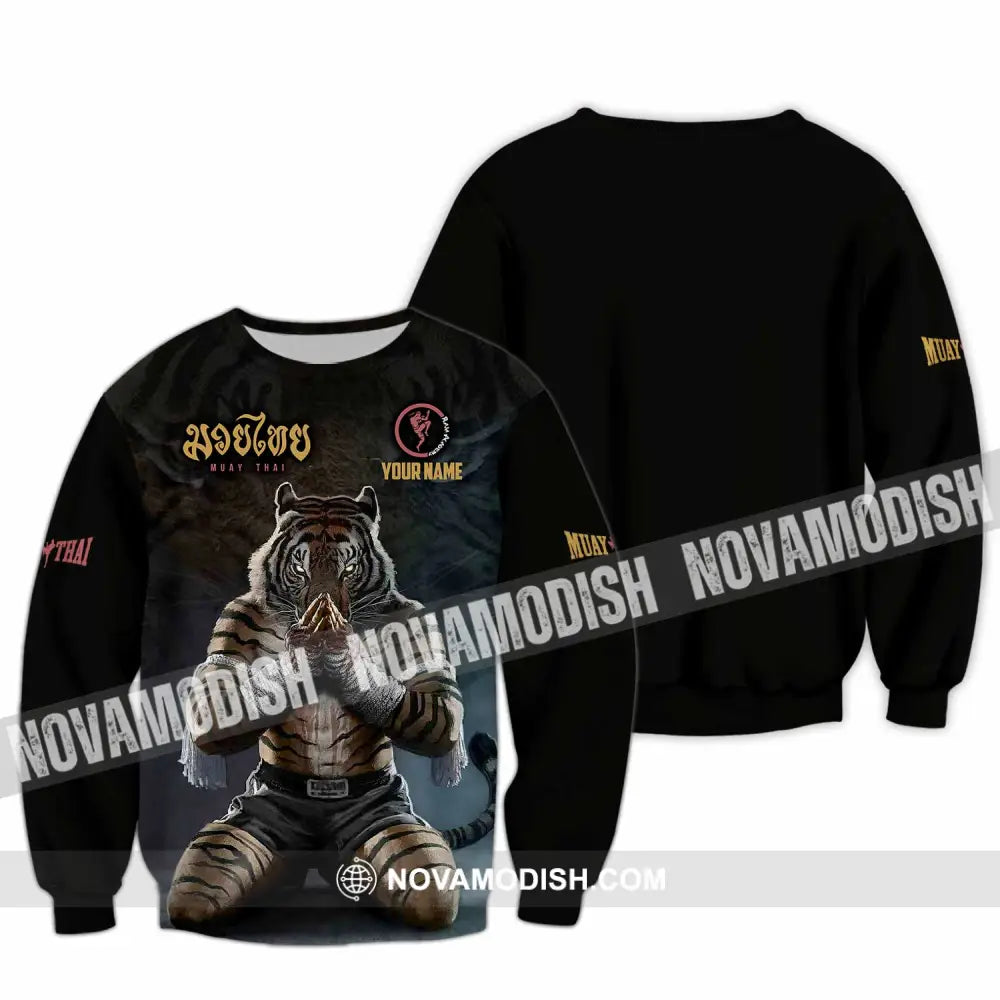 Unisex Shirt - Custom Muay Thai Lover Sport Shirt Long Sleeve / S T-shirt