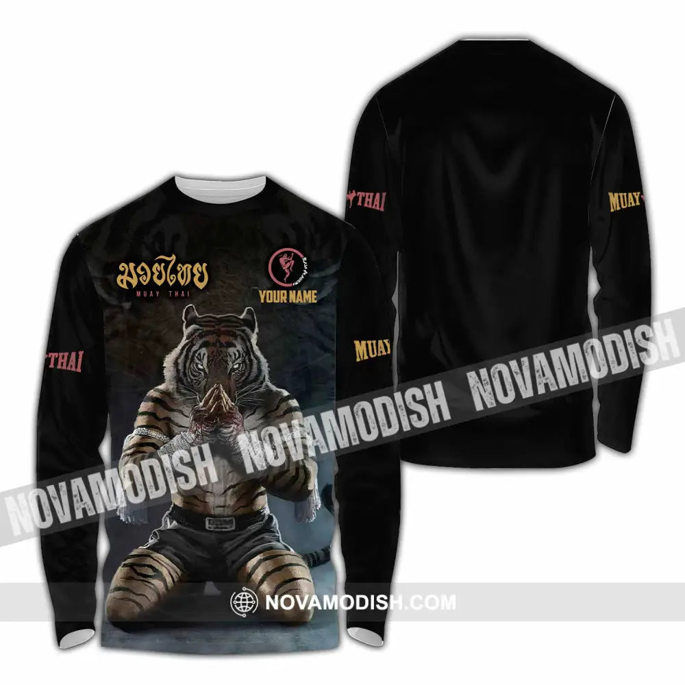 Unisex Shirt - Custom Muay Thai Lover Sport Shirt Long Sleeve Shirt / S T-shirt