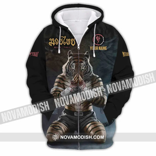 Unisex Shirt - Custom Muay Thai Lover Sport Shirt Zipper Hoodie / S T-shirt