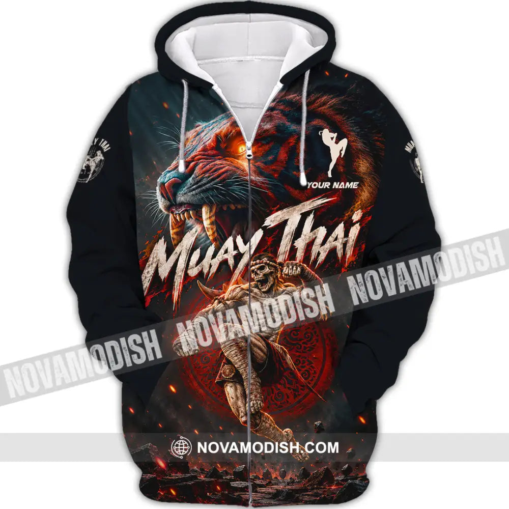 Unisex Shirt - Custom Muay Thai Shirt - Zipper Hoodie / S - T-shirt