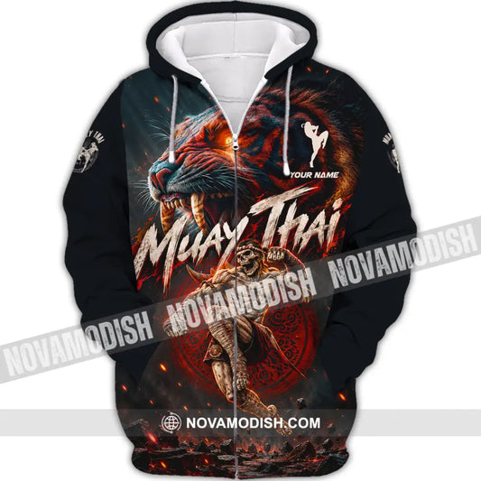 Unisex Shirt - Custom Muay Thai Shirt - Zipper Hoodie / S - T-shirt