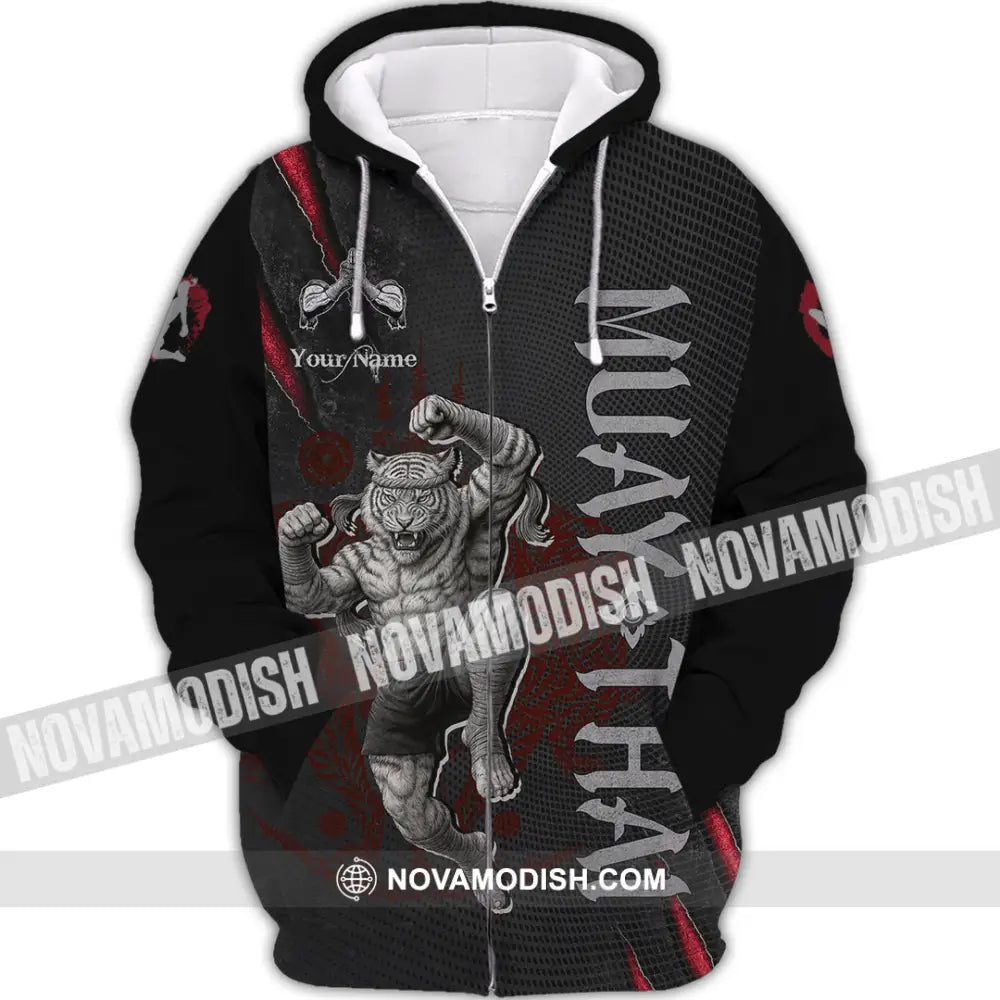 Unisex Shirt - Custom Muay Thai Shirt Zipper Hoodie / S T-shirt