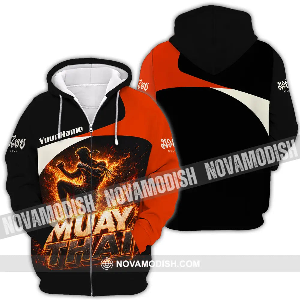 Unisex Shirt - Custom Muay Thai Shirt - Zipper Hoodie / S - T-shirt