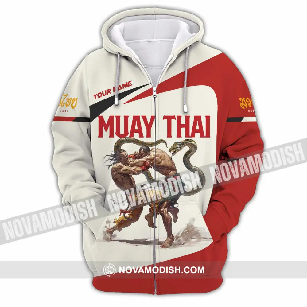 Unisex Shirt - Custom Muay Thai Shirt Zipper Hoodie / S T-shirt