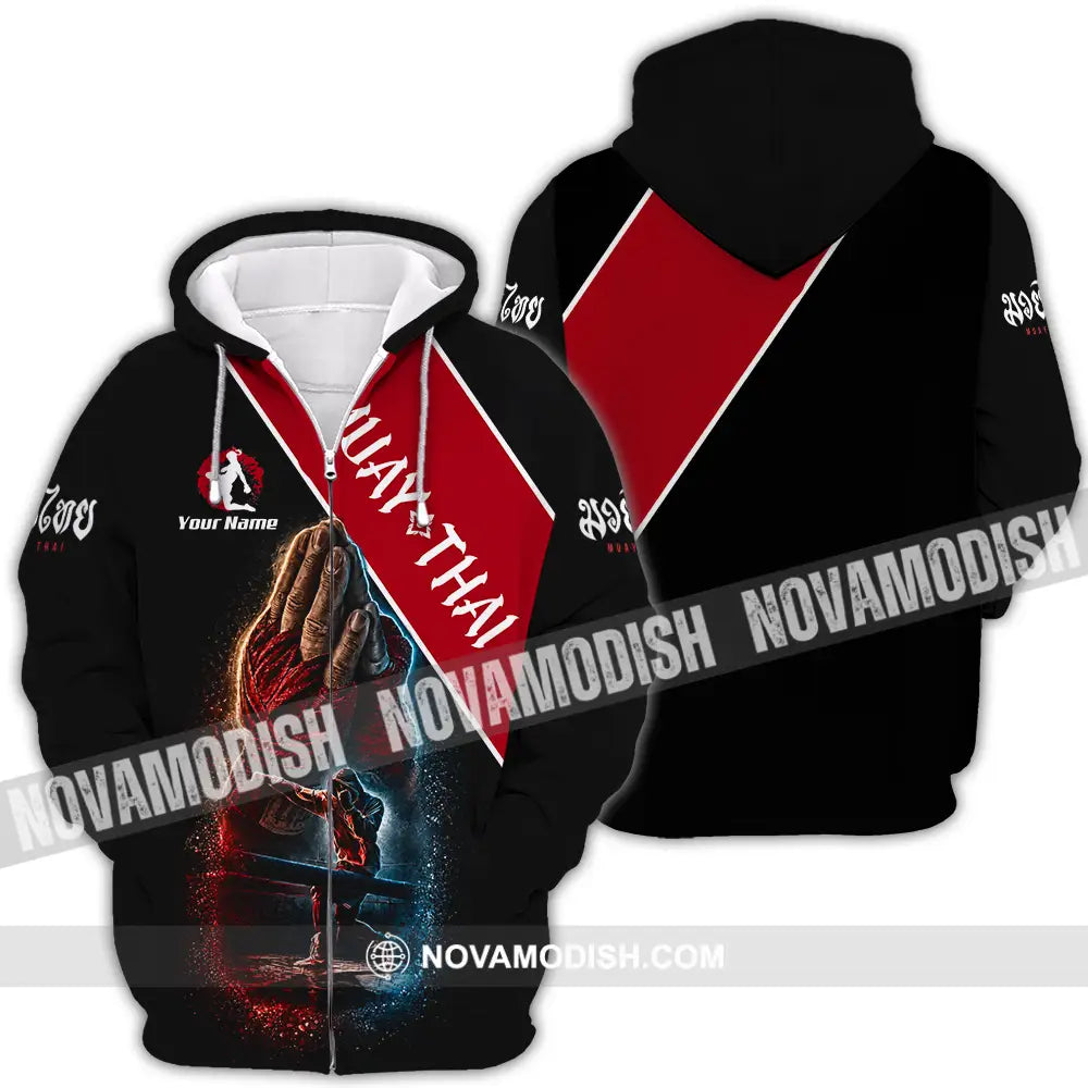Unisex Shirt - Custom Muay Thai Shirt - Zipper Hoodie / S - T-shirt