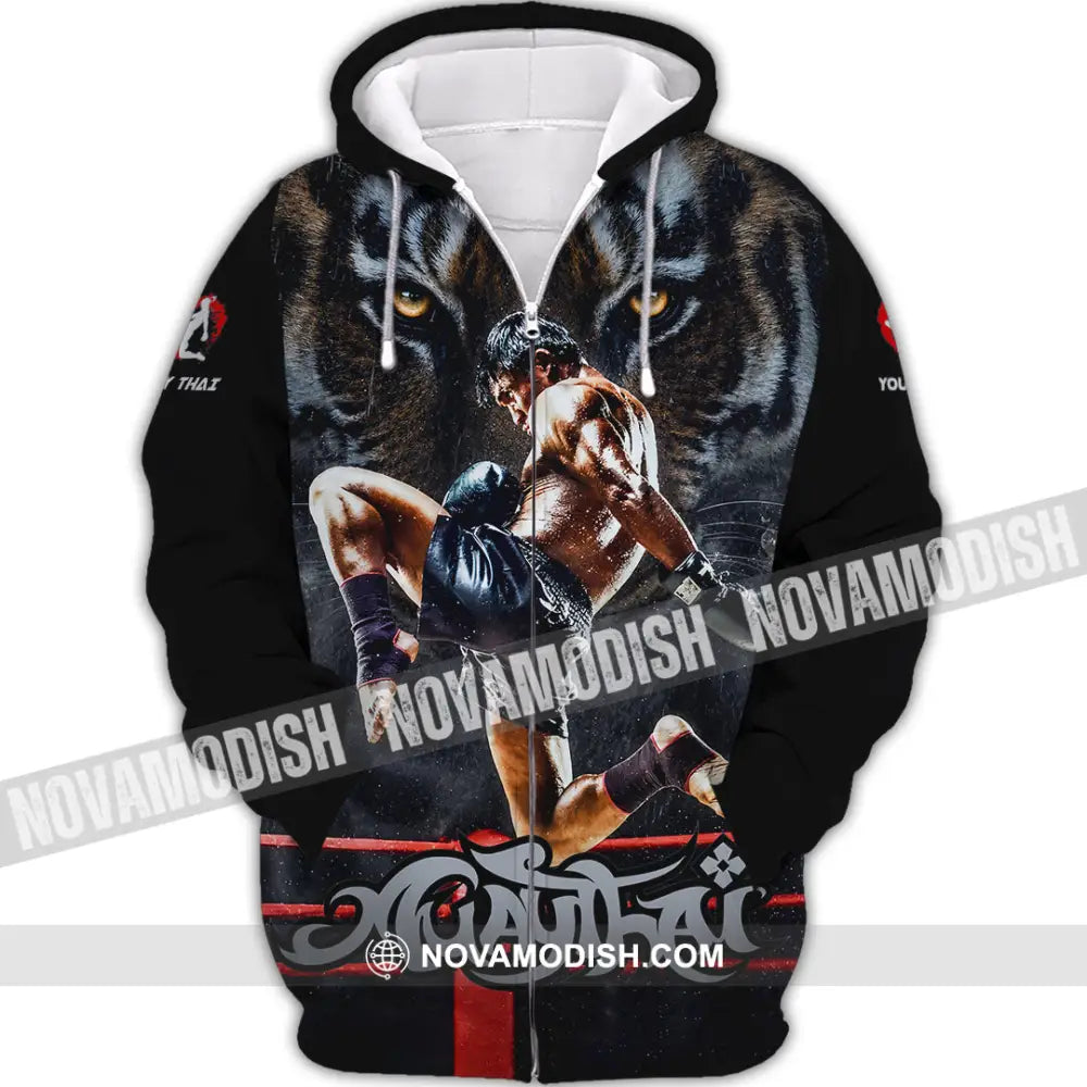 Unisex Shirt - Custom Muay Thai Shirt - Zipper Hoodie / S - T-shirt