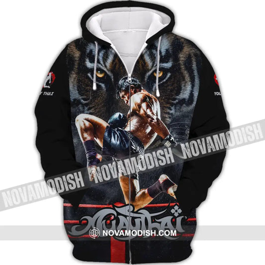 Unisex Shirt - Custom Muay Thai Shirt - Zipper Hoodie / S - T-shirt