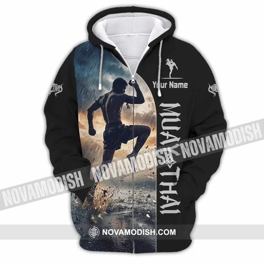 Unisex Shirt - Custom Muay Thai Shirt - Zipper Hoodie / S - T-shirt