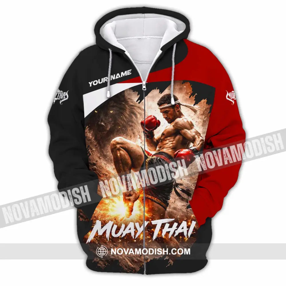 Unisex Shirt - Custom Muay Thai Shirt - Zipper Hoodie / S - T-shirt