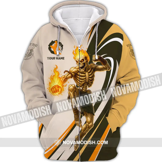Unisex Shirt - Custom Muay Thai Shirt Zipper Hoodie / S T-shirt