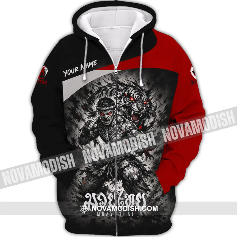 Unisex Shirt - Custom Muay Thai Shirt - Zipper Hoodie / S - T-shirt