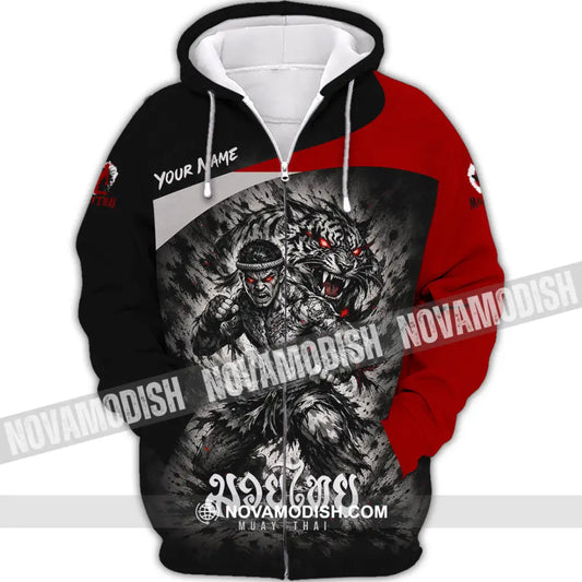 Unisex Shirt - Custom Muay Thai Shirt - Zipper Hoodie / S - T-shirt