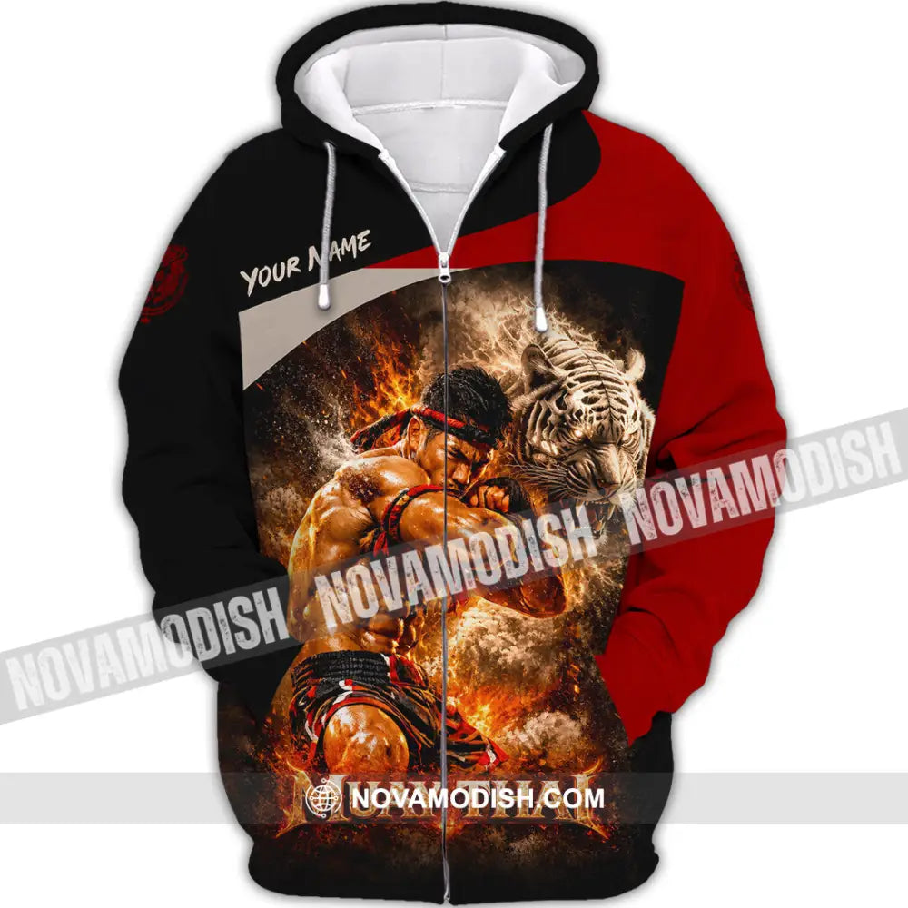 Unisex Shirt - Custom Muay Thai Shirt - Zipper Hoodie / S - T-shirt