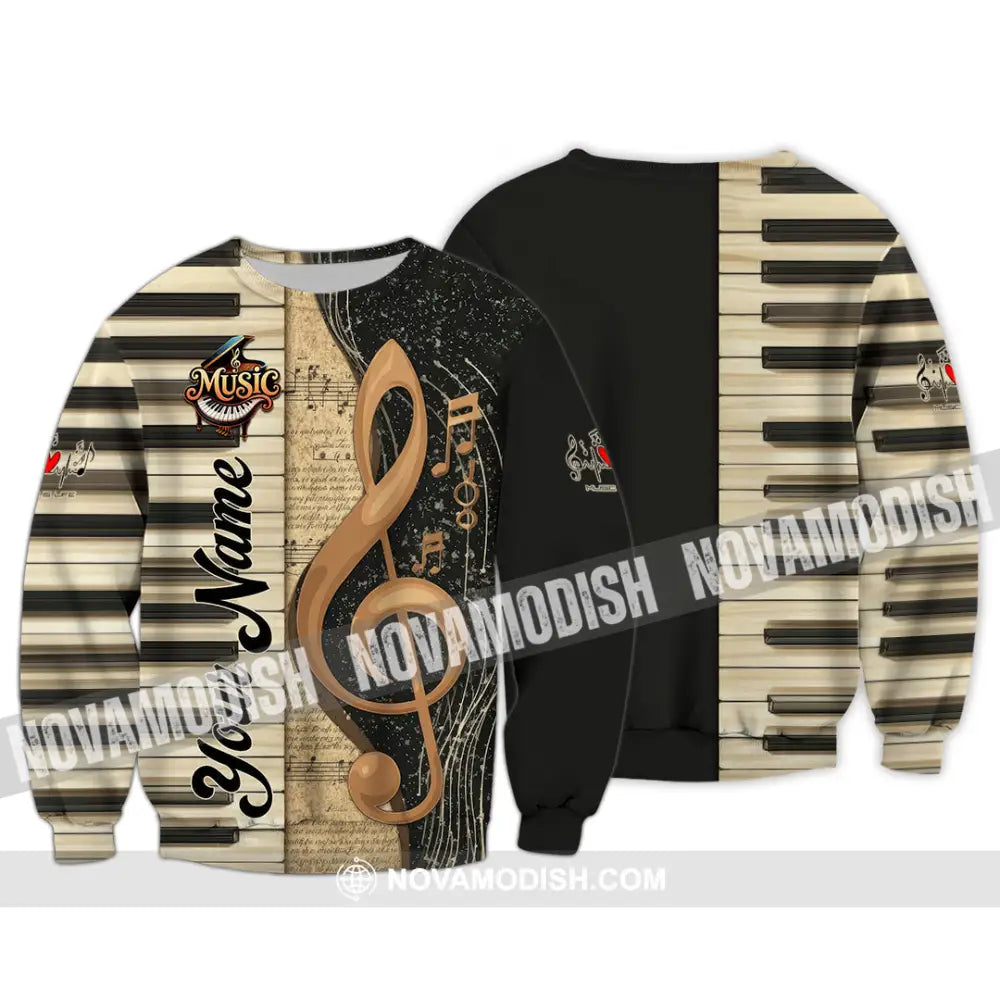 Unisex Shirt - Custom Music 3D Shirt Long Sleeve / S T-shirt