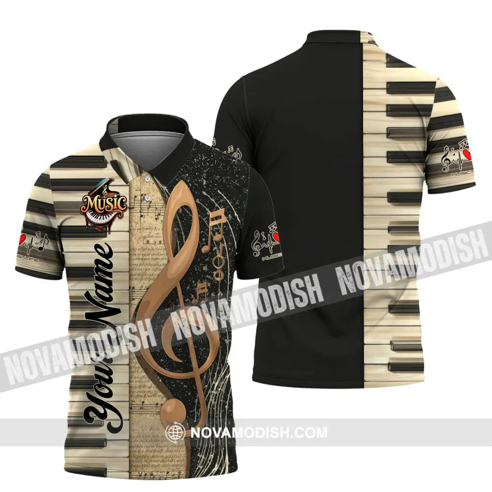 Unisex Shirt - Custom Music 3D Shirt Polo Shirt / S T-shirt
